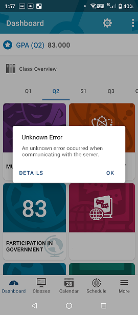 Server error